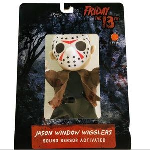 Friday the 13th Jason Halloween decor window wiggler